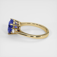 3.57 Ct. Blue Sapphire Ring, 14K Yellow Gold 4