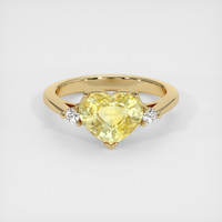 2.77 Ct. Sapphire Ring, 14K Yellow Gold 1