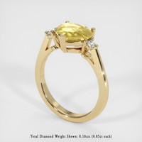 2.77 Ct. Sapphire Ring, 14K Yellow Gold 2