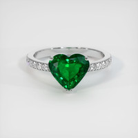 1.83 Ct. Emerald Ring, Platinum 950 1