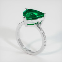 4.29 Ct. Emerald Ring, Platinum 950 2