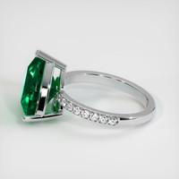 4.29 Ct. Emerald Ring, Platinum 950 4