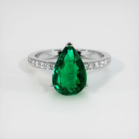 2.85 Ct. Emerald Ring, Platinum 950 1