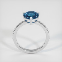 2.06 Ct. Sapphire Ring, 14K White Gold 3