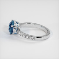 2.06 Ct. Sapphire Ring, 14K White Gold 4