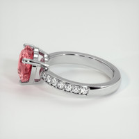 2.04 Ct. Padparadscha Sapphire Ring, 14K White Gold 4
