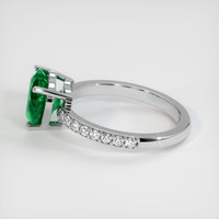 1.83 Ct. Emerald Ring, 18K White Gold 4