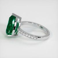 4.29 Ct. Emerald Ring, 18K White Gold 4