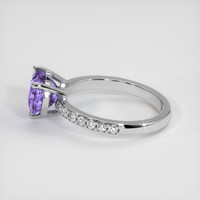 2.69 Ct. Purple Sapphire Ring, 18K White Gold 4