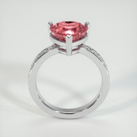 2.04 Ct. Padparadscha Sapphire Ring, 18K White Gold 3