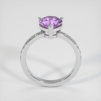 2.00 Ct. Sapphire Ring, 18K White Gold 3