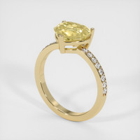 2.77 Ct. Sapphire Ring, 14K Yellow Gold 2