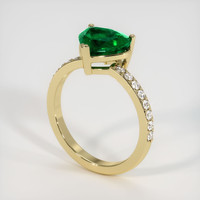 1.83 Ct. Emerald Ring, 18K Yellow Gold 2