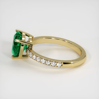 1.83 Ct. Emerald Ring, 18K Yellow Gold 4