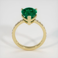 4.29 Ct. Emerald Ring, 18K Yellow Gold 3