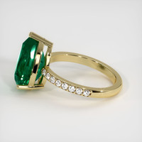 4.29 Ct. Emerald Ring, 18K Yellow Gold 4