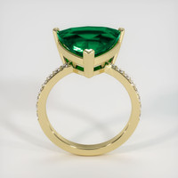 4.29 Ct. Emerald Ring, 18K Yellow Gold 3