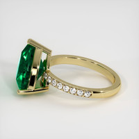 4.29 Ct. Emerald Ring, 18K Yellow Gold 4