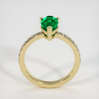 1.36 Ct. Emerald Ring, 18K Yellow Gold 3