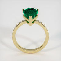 2.85 Ct. Emerald Ring, 18K Yellow Gold 3