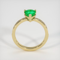 1.19 Ct. Emerald Ring, 18K Yellow Gold 3