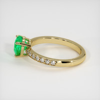 1.19 Ct. Emerald Ring, 18K Yellow Gold 4