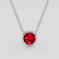 0.45 Ct. Ruby Necklace, Platinum 950 1