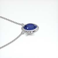 1.17 Ct. Blue Sapphire Necklace, Platinum 950 3