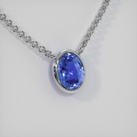 2.74 Ct. Sapphire Necklace, Platinum 950 2