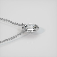 1.55 Ct. White Sapphire Necklace, Platinum 950 3