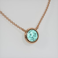 0.67 Ct. Gemstone Necklace, 14K Rose Gold 2