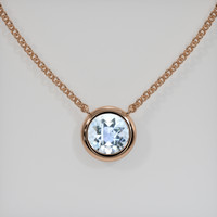 0.77 Ct. Gemstone Necklace, 14K Rose Gold 1