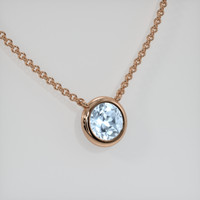 0.77 Ct. Gemstone Necklace, 14K Rose Gold 2