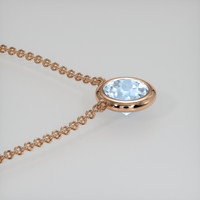 0.77 Ct. Gemstone Necklace, 14K Rose Gold 3