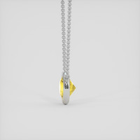 1.31 Ct. Yellow Sapphire Necklace, Silver 3