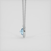0.66 Ct. Blue Sapphire Necklace, Silver 3