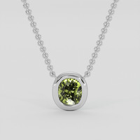0.47 Ct. Alexandrite Necklace, 10K White Gold 1