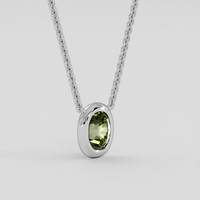0.47 Ct. Alexandrite Necklace, 10K White Gold 2