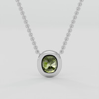 0.47 Ct. Alexandrite Necklace, 10K White Gold 4