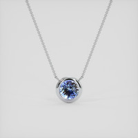 1.57 Ct. Bi Color Sapphire Necklace, 10K White Gold 1