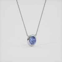 1.57 Ct. Bi Color Sapphire Necklace, 10K White Gold 2