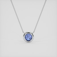 1.57 Ct. Bi Color Sapphire Necklace, 10K White Gold 4