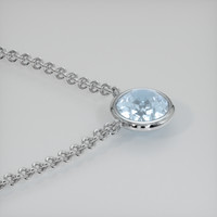 2.85 Ct. Gemstone Necklace, 14K White Gold 3