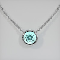 0.67 Ct. Gemstone Necklace, 14K White Gold 1