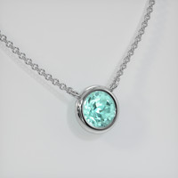 0.67 Ct. Gemstone Necklace, 14K White Gold 2