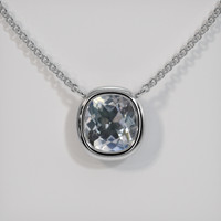 1.18 Ct. Gemstone Necklace, 14K White Gold 1