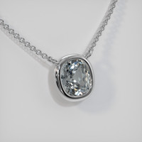 1.18 Ct. Gemstone Necklace, 14K White Gold 2