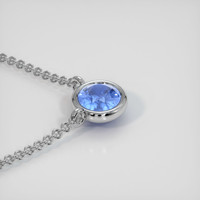 0.68 Ct. Sapphire Necklace, 14K White Gold 3