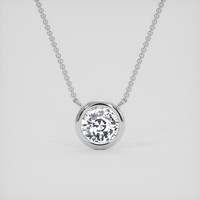 1.46 Ct. White Sapphire Necklace, 14K White Gold 1