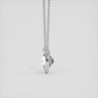 1.46 Ct. White Sapphire Necklace, 14K White Gold 3